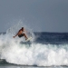 A man surfs in the Mediterranean Sea as seen from a beach in Ashkelon, Israel June 21, 2017. REUTERS/Amir Cohen