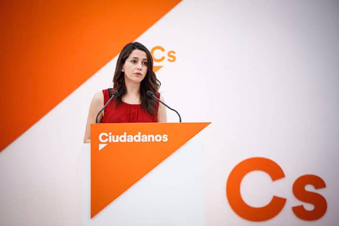 La portavoz nacional de Ciudadanos, Inés Arrimadas.