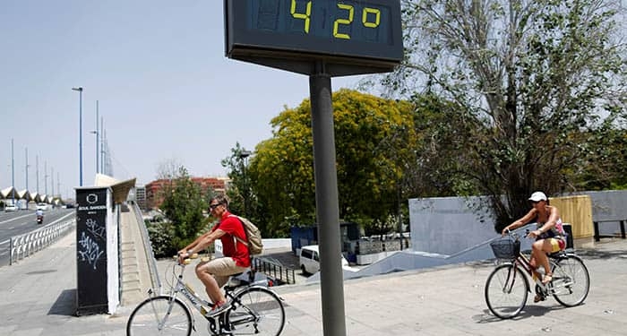 Calor en Sevilla. FOTO: Reuters