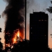 Incendio en la torre residencial Grenfell Tower de 24 plantas, en el oeste de la capital británica