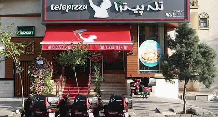 Establecimiento de Telepizza en Teherán, Irán. FOTO: Telepizza