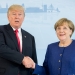 La canciller alemana Angela Merkel se reúne con el presidente estadounidense Donald Trump en la víspera de la cumbre del G-20 en Hamburgo, Alemania, el 6 de julio de 2017. REUTERS / Michael Kappeler / POOL