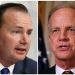 Los senadores estadounidenses Mike Lee y Jerry Moran. FOTO: Reuters