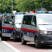 Vehículos de la policía en Hamburgo