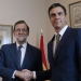 Rajoy y Sánchez pactan convocar elecciones en Cataluña.