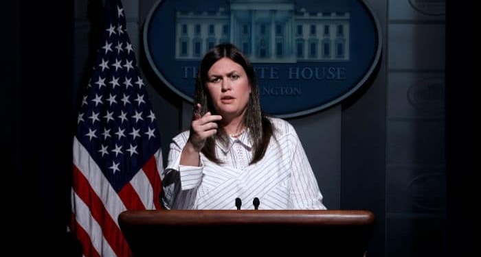 La nueva portavoz de la Casa Blanca Sarah Huckabee Sanders. FOTO: Reuters
