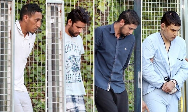 Driss Oukabir, Mohammed Aallaa, Salah el Karib y Mohamed Houli Chemla, detenido.