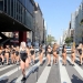 Miss BumBum Brasil 2017 concursantes posan en la avenida Paulista en el centro financiero de Sao Paulo, Brasil