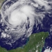 El huracán Harvey en el oeste del Golfo de México, el 24 de agosto de 2017.