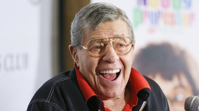 Mandatory Credit: Photo by Erik Pendzich/REX/Shutterstock (3791639j)
Jerry Lewis
'The Nutty Professor' 50th Anniversary celebration and Blu-Ray Collector's Edition launch party, New York, America
