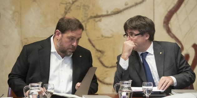 Oriol Junqueras y Carles Puigdemont - Cataluña