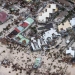 Una vista aérea de las estructuras sin techo en Sint Maarten, el lado holandés. (Reuters / Ministerio de Defensa de Holanda)