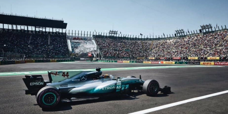 Hamilton en el Gran Premio de México