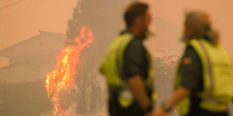 Incendios en Galicia.