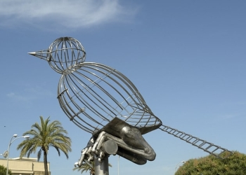 La escultura de Luis Quintero.