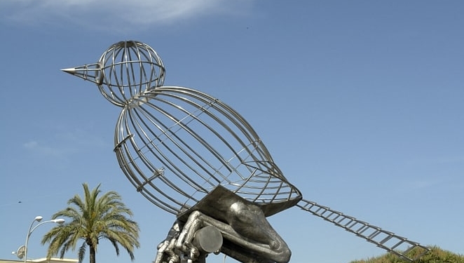 La escultura de Luis Quintero.