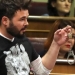 No es la primera vez que Pastor cita al diputado independentista Gabriel Rufián en su despacho para amonestarle por su actitud