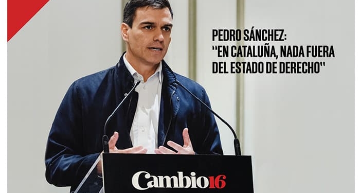 Pedro Sánchez galardonado con el premio Político del Año por Cambio16