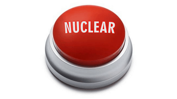 Botón rojo nuclear