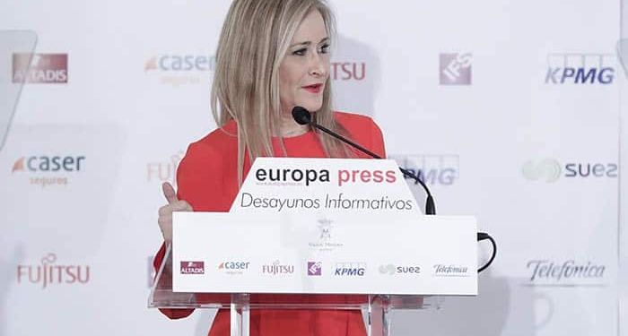 La presidenta de la Comunidad de Madrid, Cristina Cifuentes.