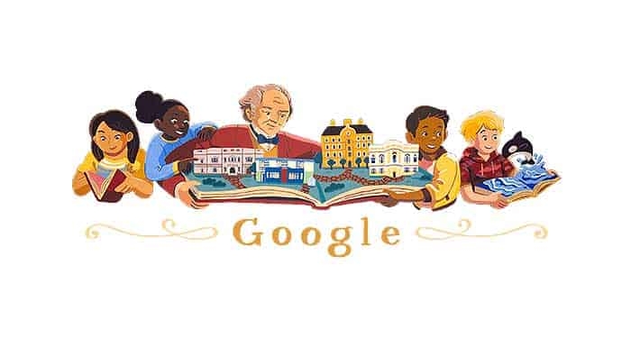 El Google Doodle de George Peabody, padre de la filantropía moderna