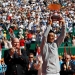 Tennis - ATP - Monte Carlo Masters - Monte-Carlo Country Club, Monte Carlo, Monaco - April 22, 2018   Spain's Rafael Nadal celebrates with the trophy after winning the final against Japan's Kei Nishikori as Princess Charlene of Monaco and Prince Albert II of Monaco applaud   REUTERS/Eric Gaillard