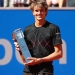 Tennis - ATP World Tour - The BMW Open Final - MTTC Iphitos, Munich, Germany - May 6, 2018   Germany's Alexander Zverev celebrates with the trophy after winning the final against Germany's Philipp Kohlschreiber   REUTERS/Michael Dalder