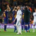 Soccer Football - La Liga Santander - FC Barcelona v Real Madrid - Camp Nou, Barcelona, Spain - May 6, 2018   Real Madrid's Sergio Ramos looks dejected as Barcelona's Marc-Andre ter Stegen and team mates applaud the fans at the end of the match    REUTERS/Albert Gea