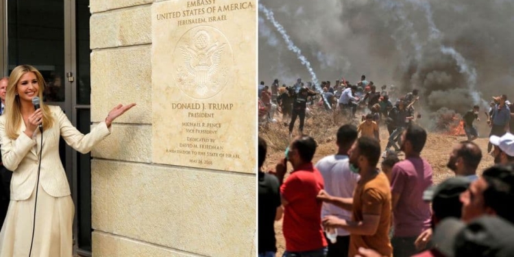 Más de 40 muertos: el costo de la embajada de EEUU en Jerusalén