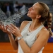 Tennis - WTA Mandatory - Madrid Open - Madrid, Spain - May 12, 2018   Czech Republic's Petra Kvitova celebrates with the trophy after winning the final against Netherlands' Kiki Bertens    REUTERS/Paul Hanna