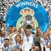Soccer Football - Champions League Final - Real Madrid v Liverpool - NSC Olympic Stadium, Kiev, Ukraine - May 26, 2018   Real Madrid's Sergio Ramos lifts the trophy as they celebrate winning the Champions League                               REUTERS/Kai Pfaffenbach