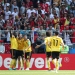 Soccer Football - World Cup - Group G - Belgium vs Tunisia - Spartak Stadium, Moscow, Russia - June 23, 2018   Belgium's Romelu Lukaku celebrates scoring their second goal with team mates           REUTERS/Albert Gea