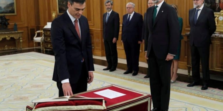 Toma de posesión de Pedro Sánchez como presidente del Gobierno de España