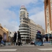 ESPAÑA PATRIMONIO CULTURAL:GRAF5586. MADRID, 04/04/2018.- Vista del edificio capitol, ubicado en la confluencia de las céntricas calles madrileñas, Gran Vía y Jacometrezo e icono de esta arteria de la ciudad, ha sido declarado Bien de Interés Cultural (BIC) por la Comunidad de Madrid, en cateoría de Monumento. Conocido por su cine y su gran neón, el Capitol es uno de los edificios más importantes y significativos construidos en Madrid durante el siglo XX, símbolo de la Gran Vía madrileña a la altura de la plaza de Callao. Se trata posiblemente del máximo ejemplo a nivel nacional de la faceta expresionista del racionalismo arquitectónico. EFE/ Juan Carlos Hidalgo