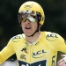 Cycling - Tour de France - The 31-km Stage 20 Individual Time Trial from Saint-Pee-sur-Nivelle to Espelette - July 28, 2018 - TTeam Sky rider Geraint Thomas of Britain, wearing the overall leader's yellow jersey, celebrates as he finishes. REUTERS/Benoit Tessier