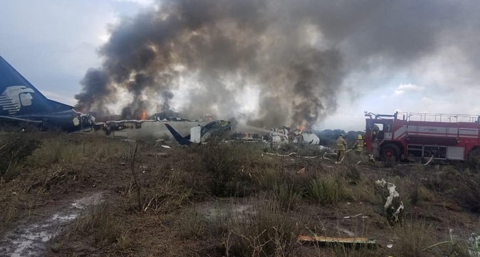 Avión que se estrelló en México no dejó víctimas fatales