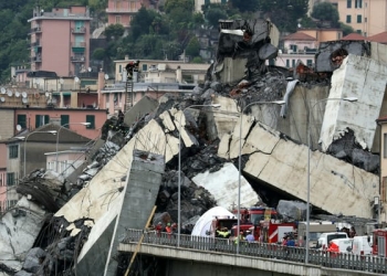 derrumbe de puente en génova