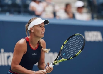 Caroline Wozniacki en su debut en el US Open 2018