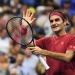Federer celebra su victoria ante Nishioka en la primera ronda del US Open REUTERS
