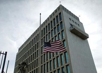 Imagen archivo de la embajada de EEUU en La Habana, Cuba. 5 de octubre de 2017. Reuters / Alexandre Meneghini