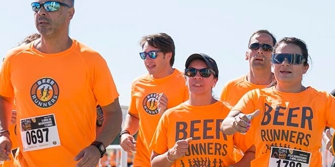 Imagen de una edición anterior de la carrera de "Beer Runners".