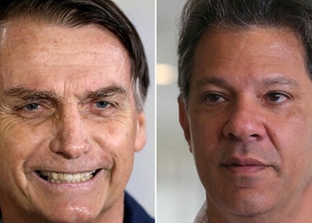 Una encuesta de Datafolha, la primera con miras a la segunda vuelta para presidenciales en Brasil, señaló que Jair Bolsonaro ganaría ampliamente a su rival Fernando Haddad, del Partido de los Trabajadores/Reuters