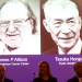 En la imagen, fotos de los ganadores del Premio Nobel de Medicina 2018, James P. Allison, y Tasuku Honjo, en el Instituto Karolinska de Estocolmo, Suecia, el 1 de octubre de 2018. TT News Agency/Fredrik Sandberg via REUTERS