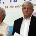 Imagen de archivo del presidente electo de México, Andrés Manuel López Obrador, y la próxima secretaria de Gobernación, Olga Sánchez Cordero, participando en un foro en Ciudad de México, México. 14 de septiembre, 2018. REUTERS/Violeta Schmidt