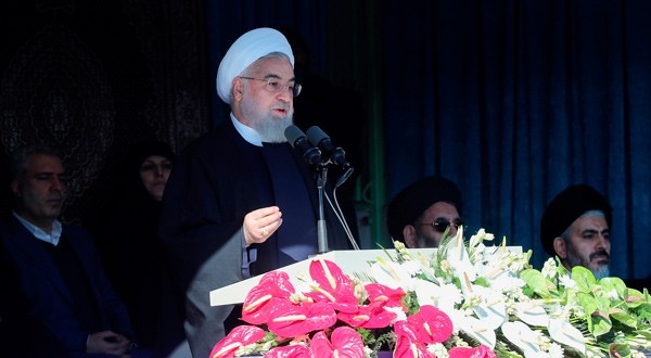 En la imagen, el presidente iraní, Hassan Rouhani, dando un discurso en la ciudad de Khoy, Irán, 19 de noviembre de 2018. Official President website/Handout via REUTERS