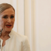 En la imagen de archivo, la expresidenta regional madrileña Cristina Cifuentes durante una comparecencia para anunciar su dimisión, en Madrid. REUTERS/Susana Vera