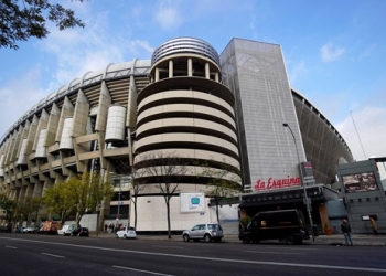 Vista del estadio Santiago Bernabéu en Madrid (REUTERS)