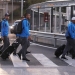 Los futbolistas de Boca en el aeropuerto de Barajas (REUTERS)