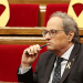 En la imagen de archivo, el presidente catalán , Quim Torra, en una sesión en el Parlamento de Cataluña, en Barcelona. REUTERS/Albert Gea