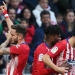 Saúl celebra su gol ante el Getafe